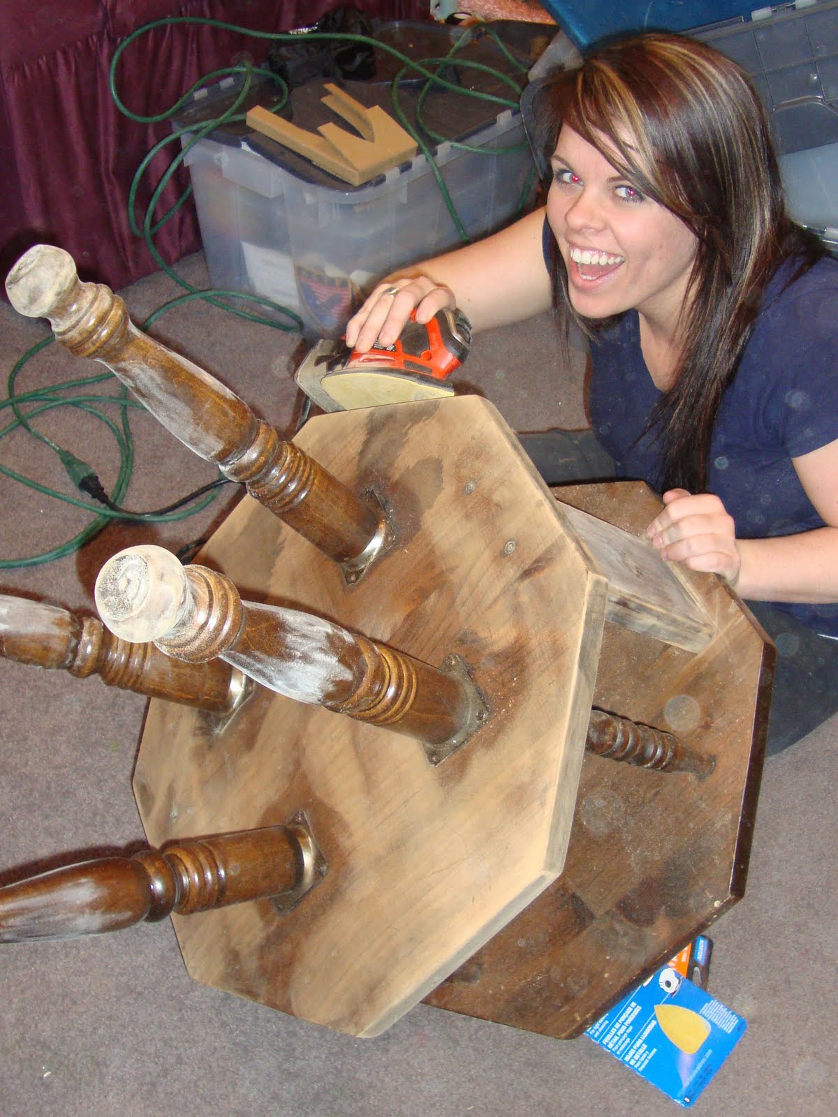 Doodlecraft End table REDO!