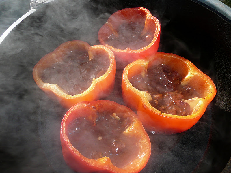 Everyday Dutch Oven Chili Pie Peppers