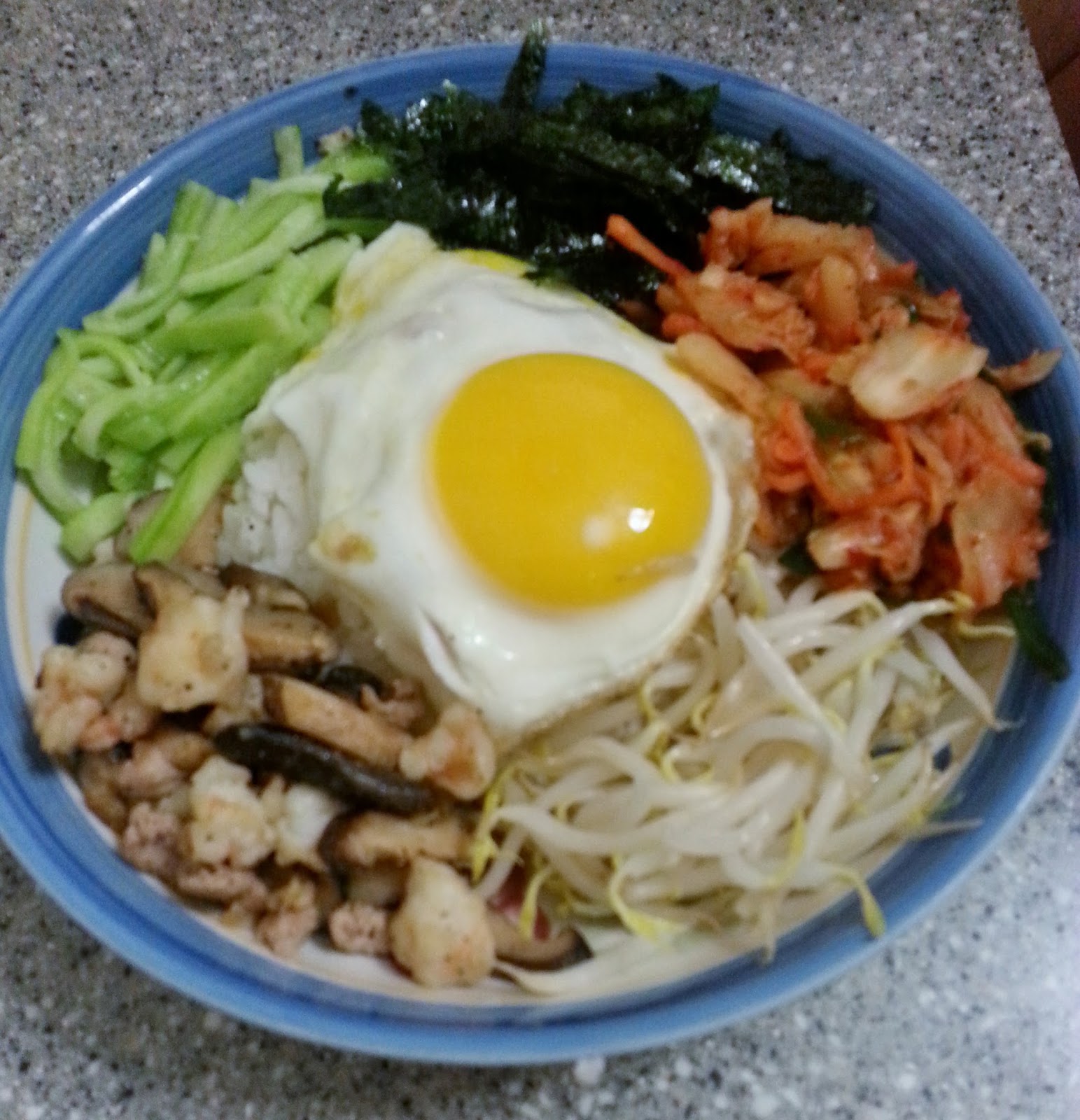 Bibimbap (Korean mixed rice with vegetables) Recipe themoodkitchen