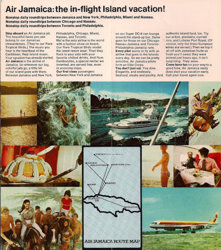 The Timetablist Air Jamaica Network, September 1972