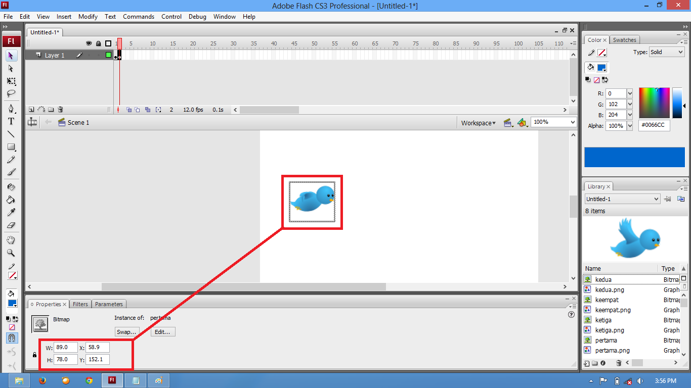 Cara Membuat Animasi Burung Twitter Dengan Flash Cara Membuat Animasi Burung Twitter Dengan Flash
