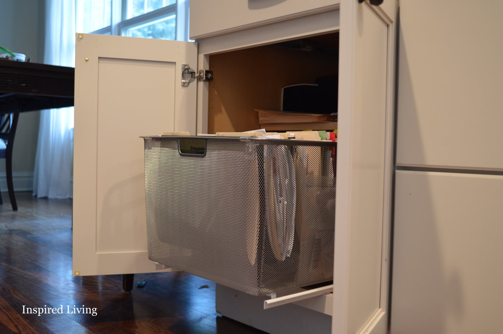 Kitchen cabinet organization tips Easy DIY Filing System On Pinterest