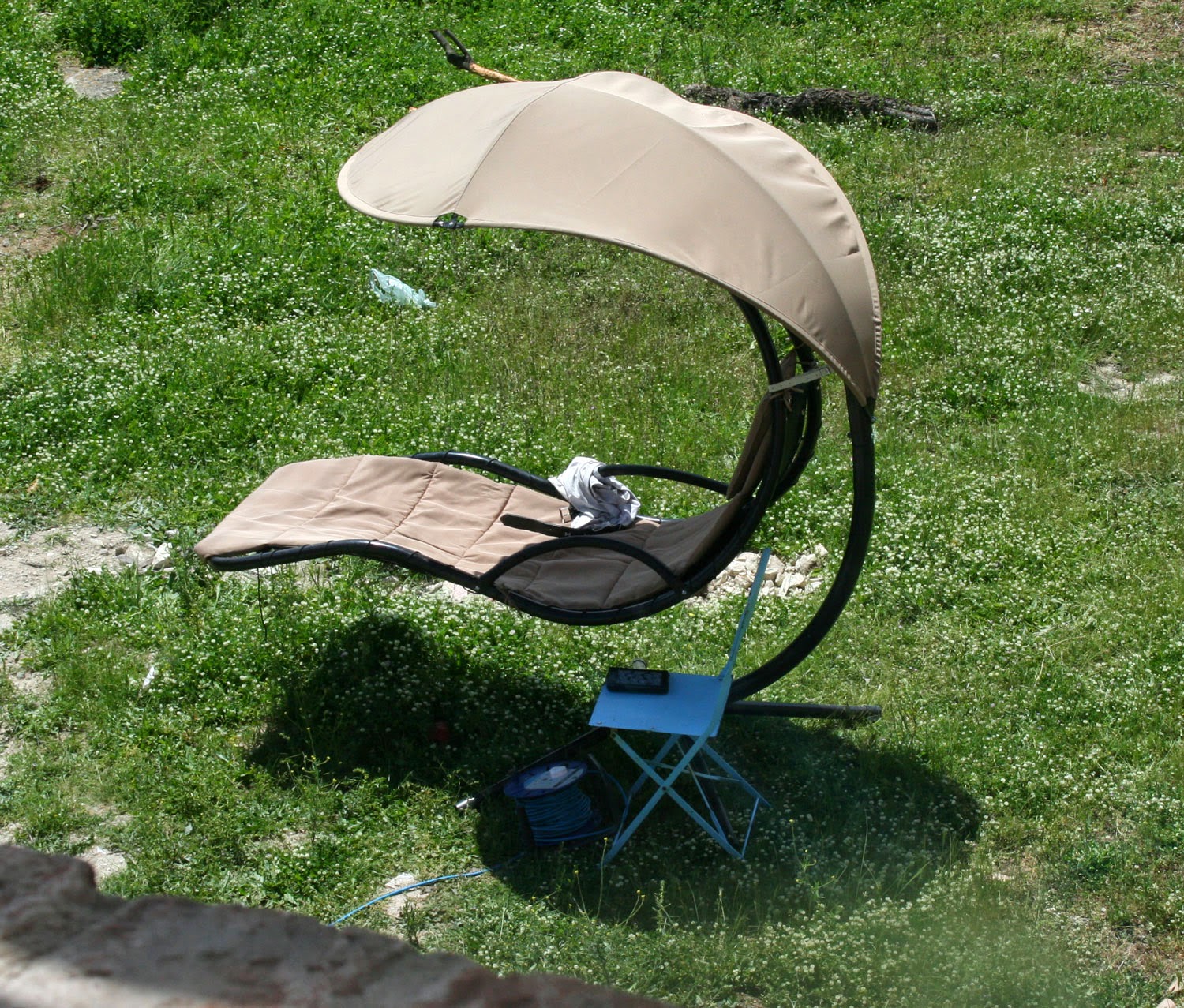 New location for the sun chair New location for the sun chair