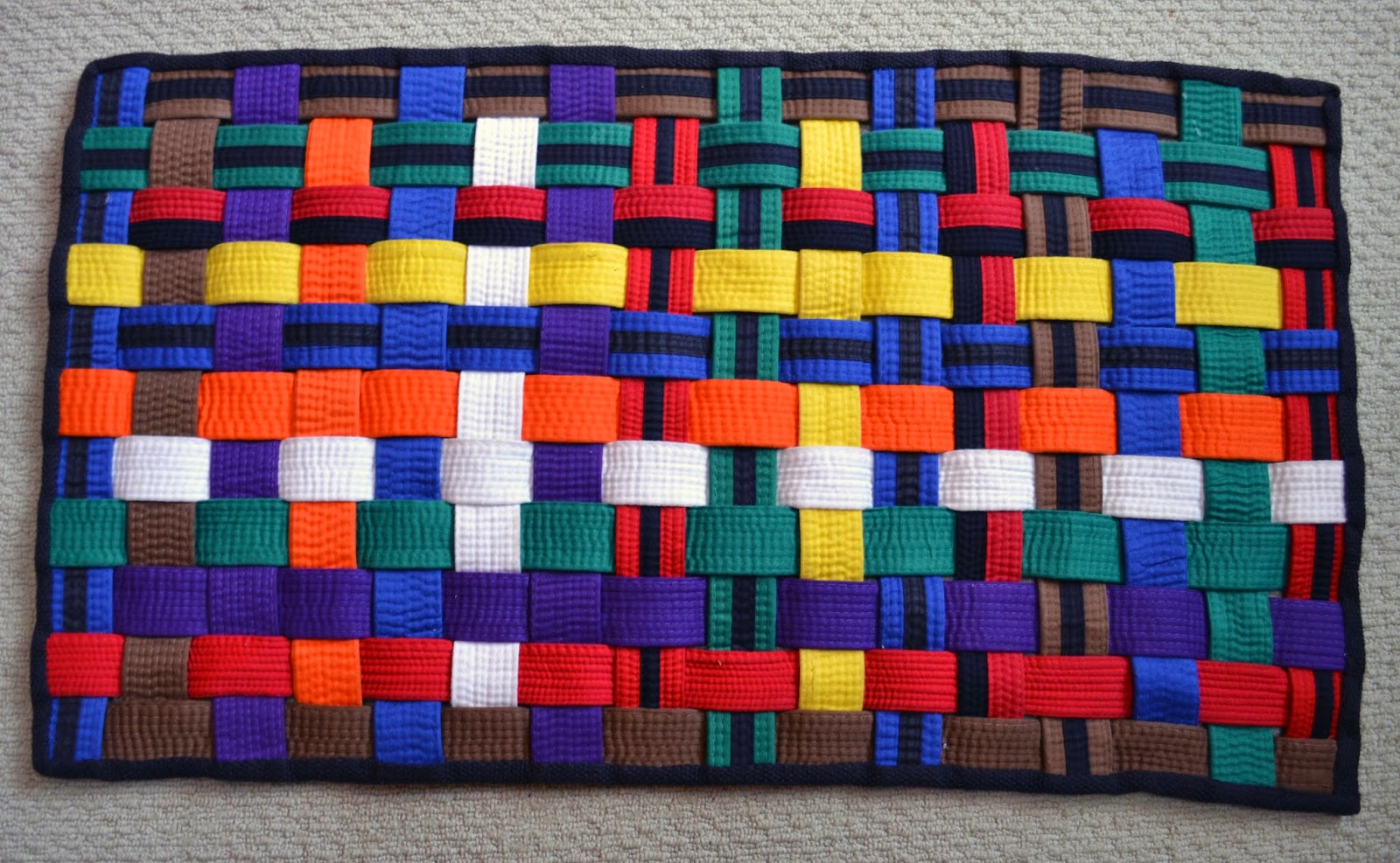 How to Make a Rug out of Tae-Kwon-Do Belts?