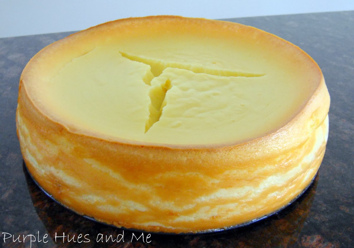 Purple Hues and Me No Crust Cheesecake