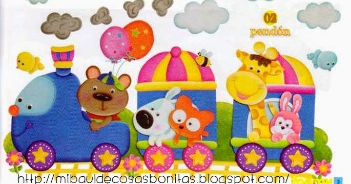 Mi baúl de cosas bonitas: Tren en foamy moldes