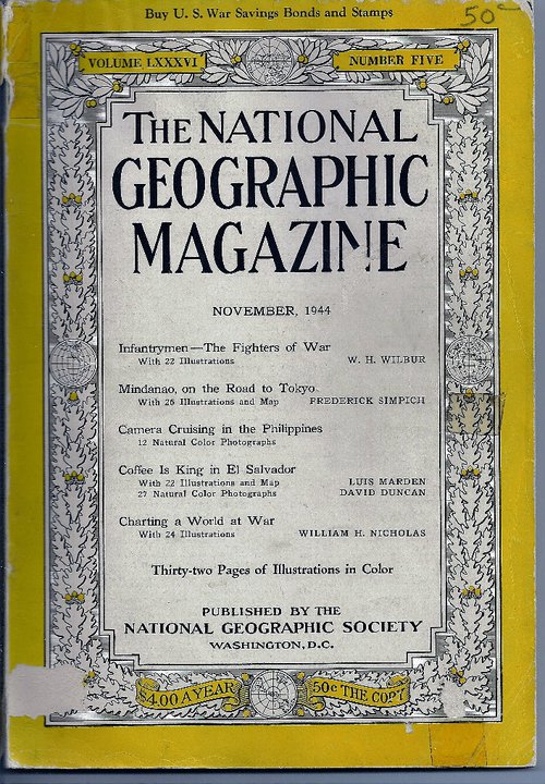 Café de El Salvador por National Geographic en 1944