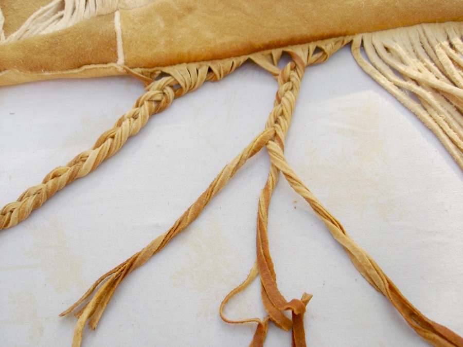 Stitching Up History How To Make Twisted Fringe on Brain Tan Leather