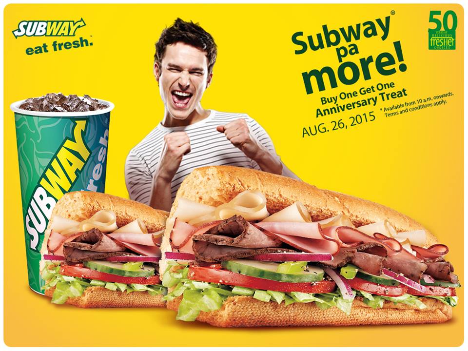 Subway india discount coupons