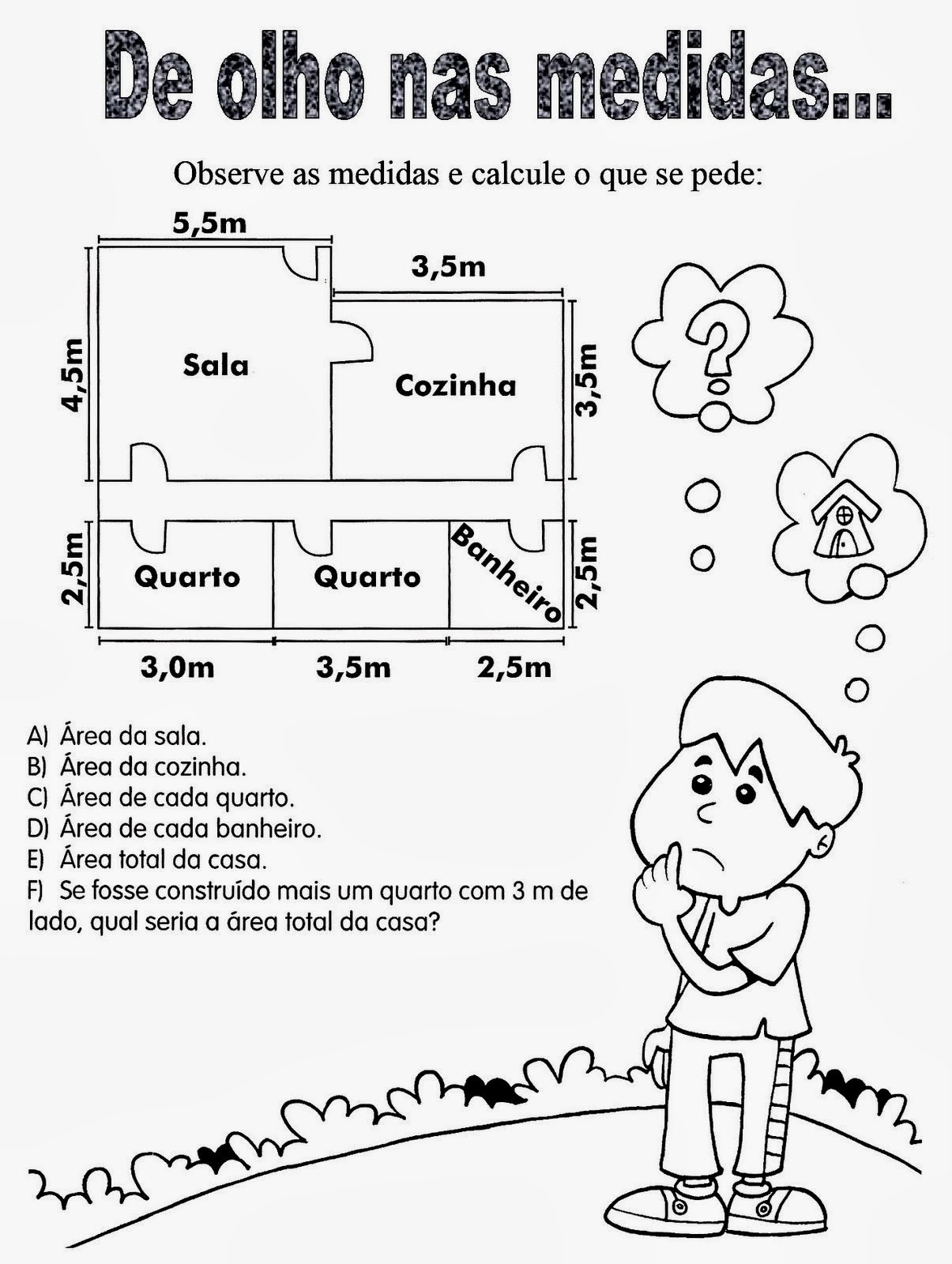 Atividades de matemática para imprimir 5 ano