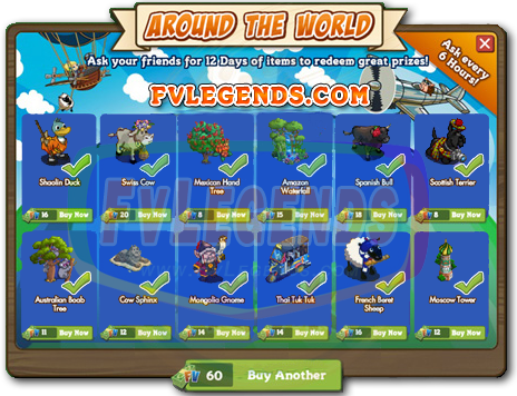 FarmVille Around the World Countdown 12 Days Prizes FarmVille Around the World Countdown 12 Days Prizes