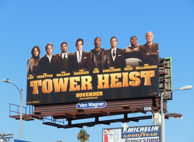 Tower Heist cast billboard