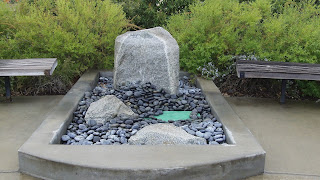 fountain at Trinity gardens Ashland Oregon