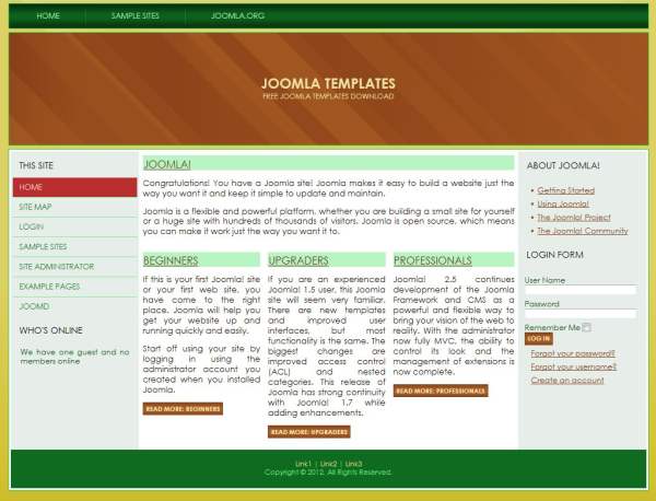 Official Joomla Templates Free