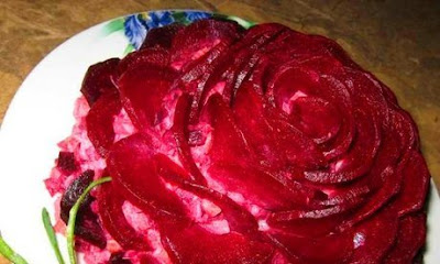 red rose salad