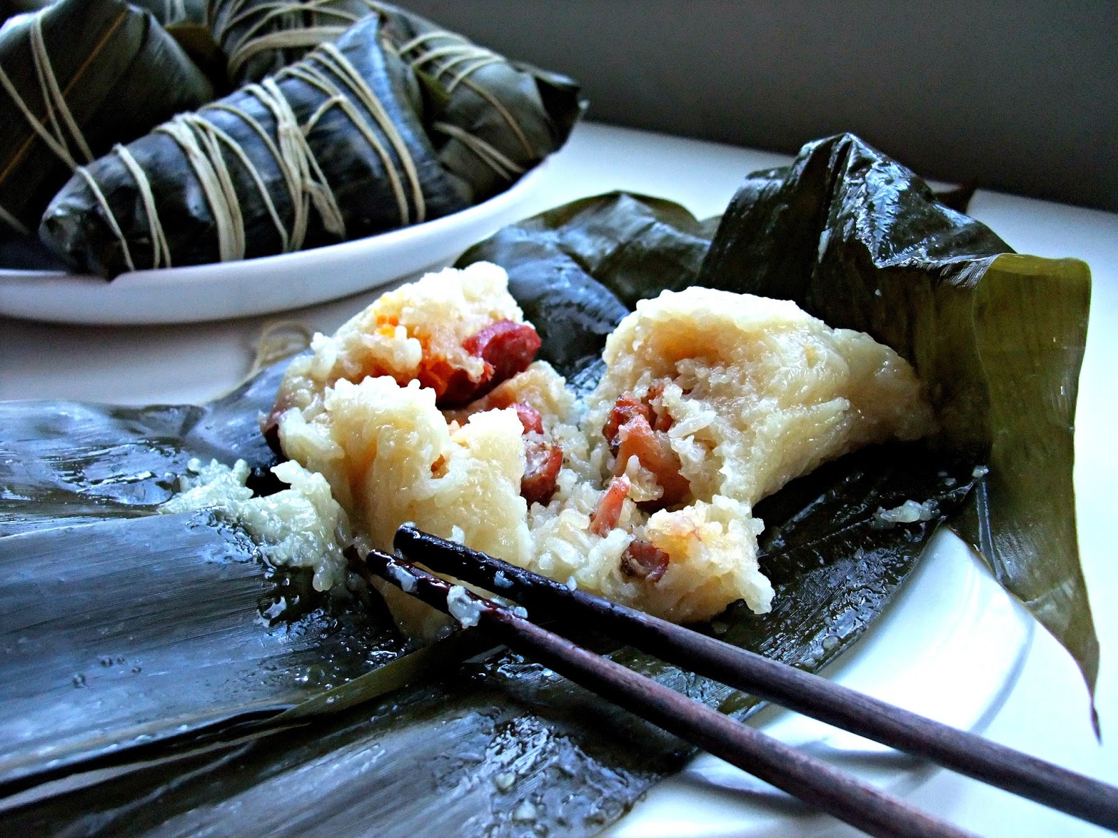 Susan's SavourIt! Sticky Rice in Bamboo Leaves Parcels (Zong Zi)...