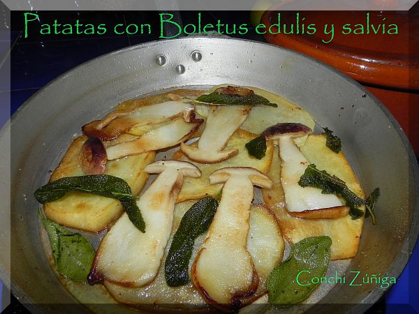 Patatas Con Boletus Edulis Al Aroma De Salvia
