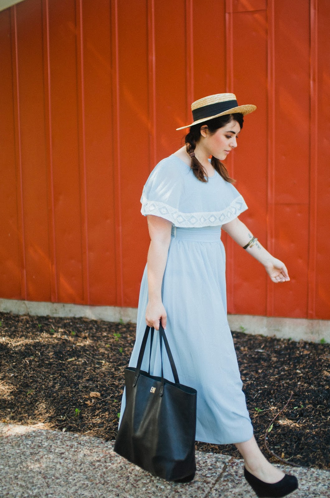 Love my Madewell Transport Tote! Madewell, transport, tote, black, monogram, street, style, fashion, blog