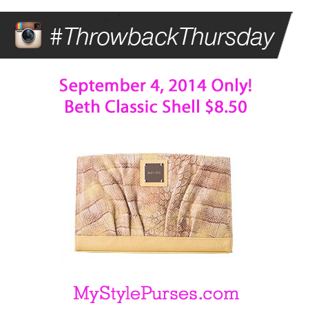 Miche Throwback Thursday September 4, 2014 | Shop MyStylePurses.com Miche Throwback Thursday September 4, 2014 | Shop MyStylePurses.com