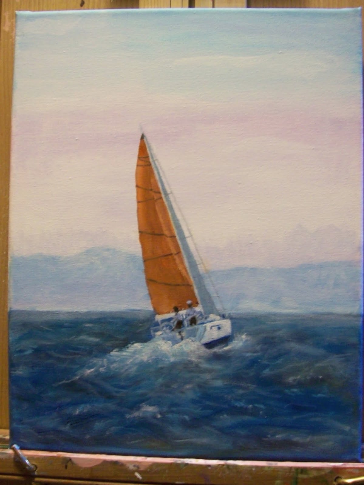 Sailboat Acrylic Painting