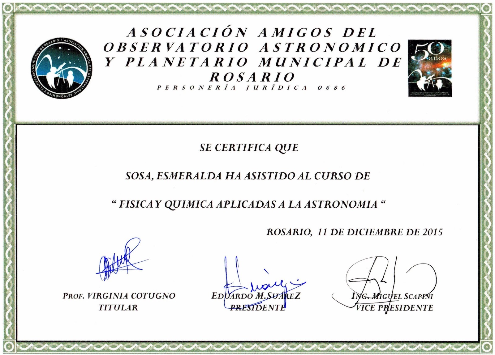 Diploma astronomia