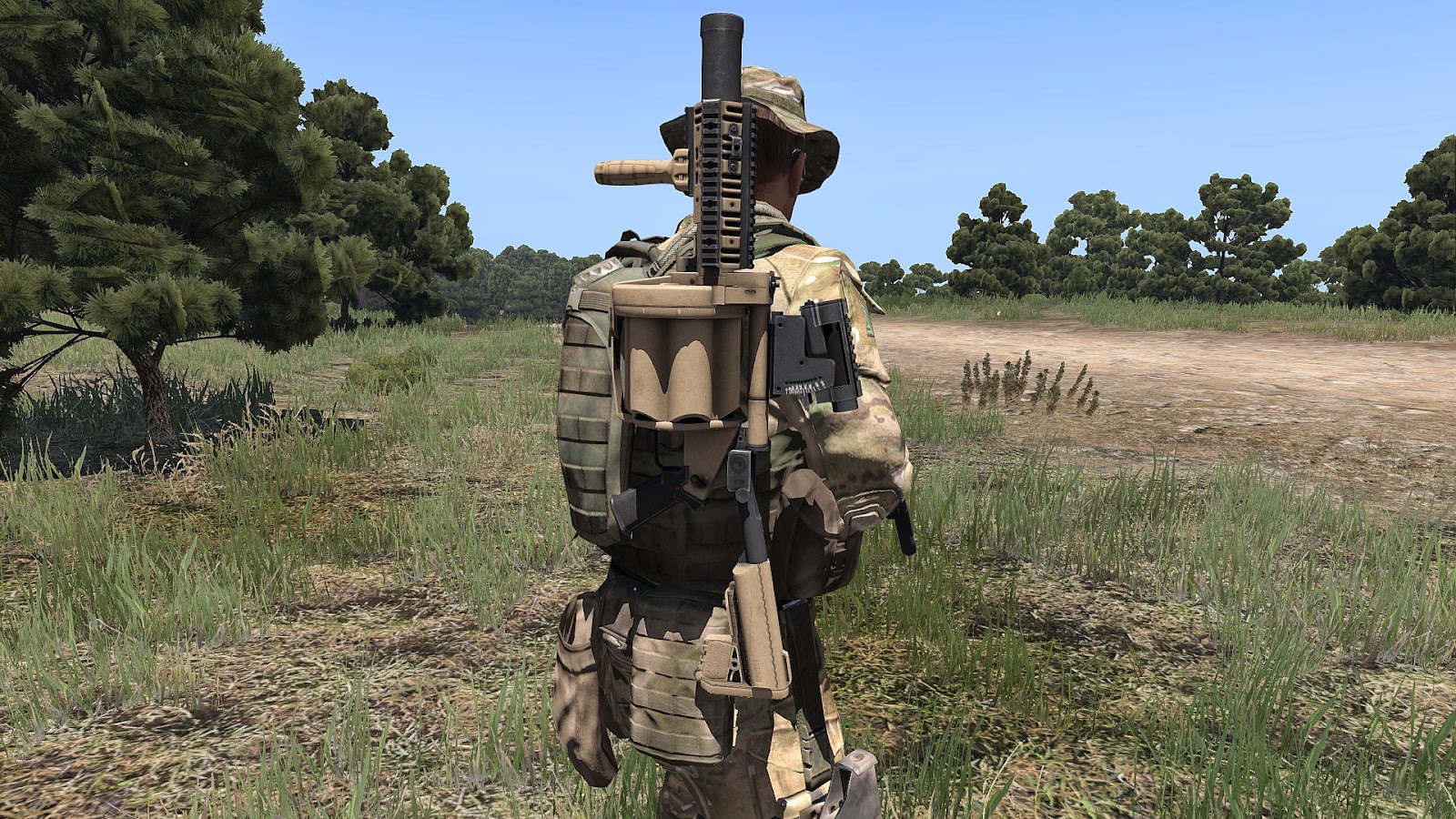 Mikeland Arma3 M32とsa58カスタム Addon製作