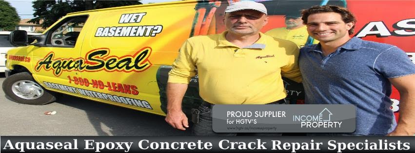 Aquaseal Basement Foundation Epoxy Polyurethane Concrete Crack Repair 1-800-NO-LEAKS (665-3257)