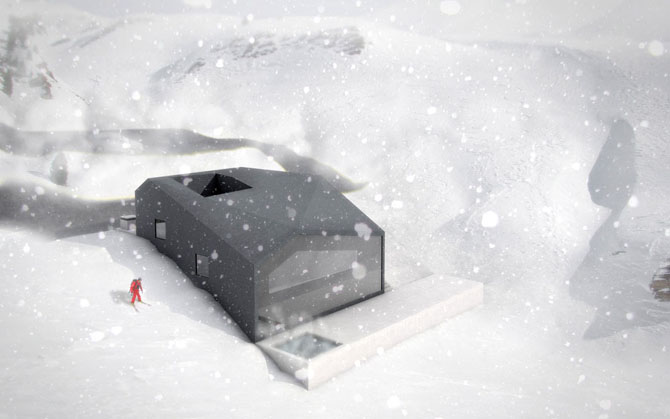 minimalist snow house design ideas
