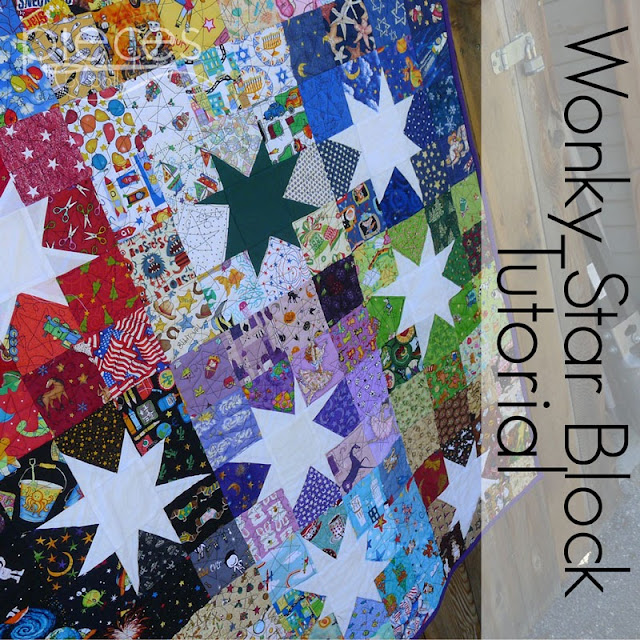 Pieces by Polly Wonky Star Block Tutorial