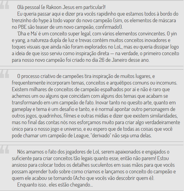 Pronunciamento do rioter em pt-br Pronunciamento do rioter em pt-br sobre lamb and wolf e dhama