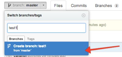 Create branch from github Create branch from github