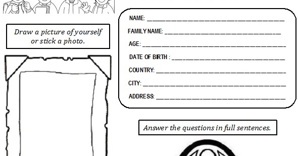 Enjoy Teaching English: ALL ABOUT ME (worksheet)