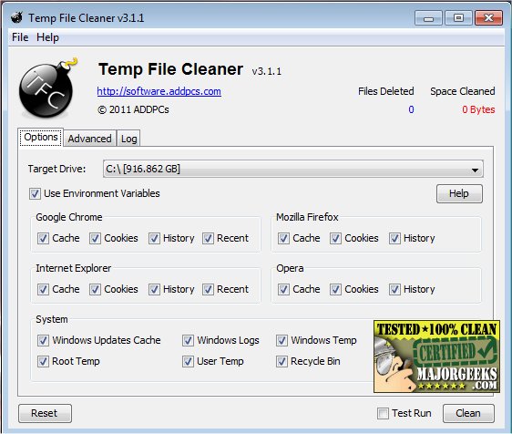 Temp File Cleaner Freeware Download