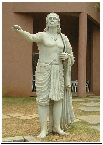 Statue of Aryabhata on the grounds of IUCAA, Pune.