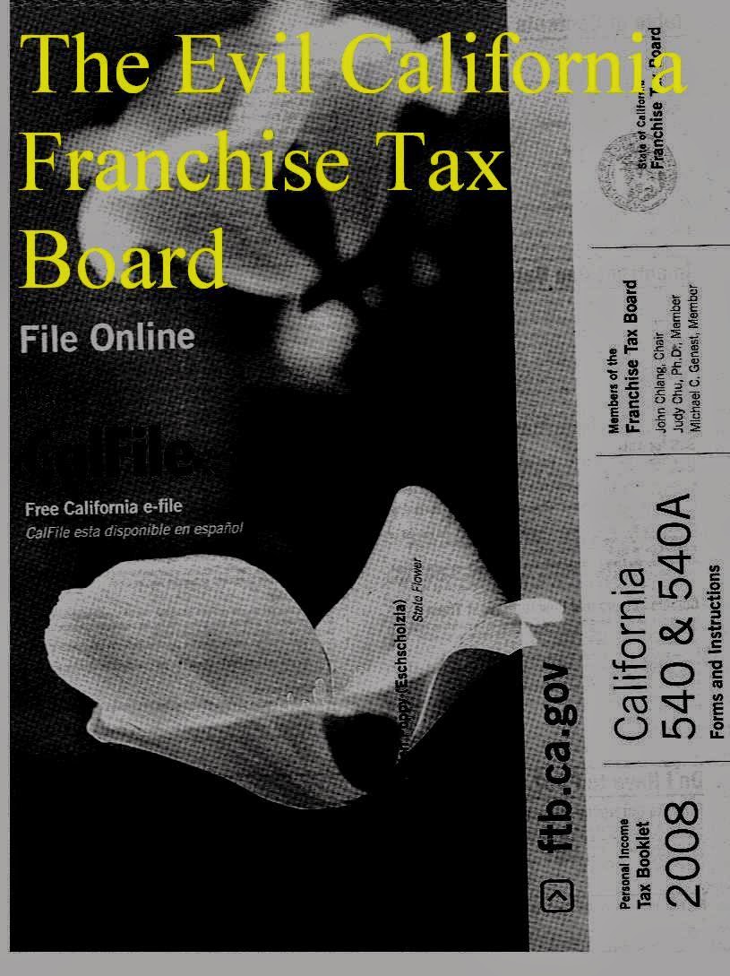 Adrian Vance Blog The Evil California Franchise Tax Board