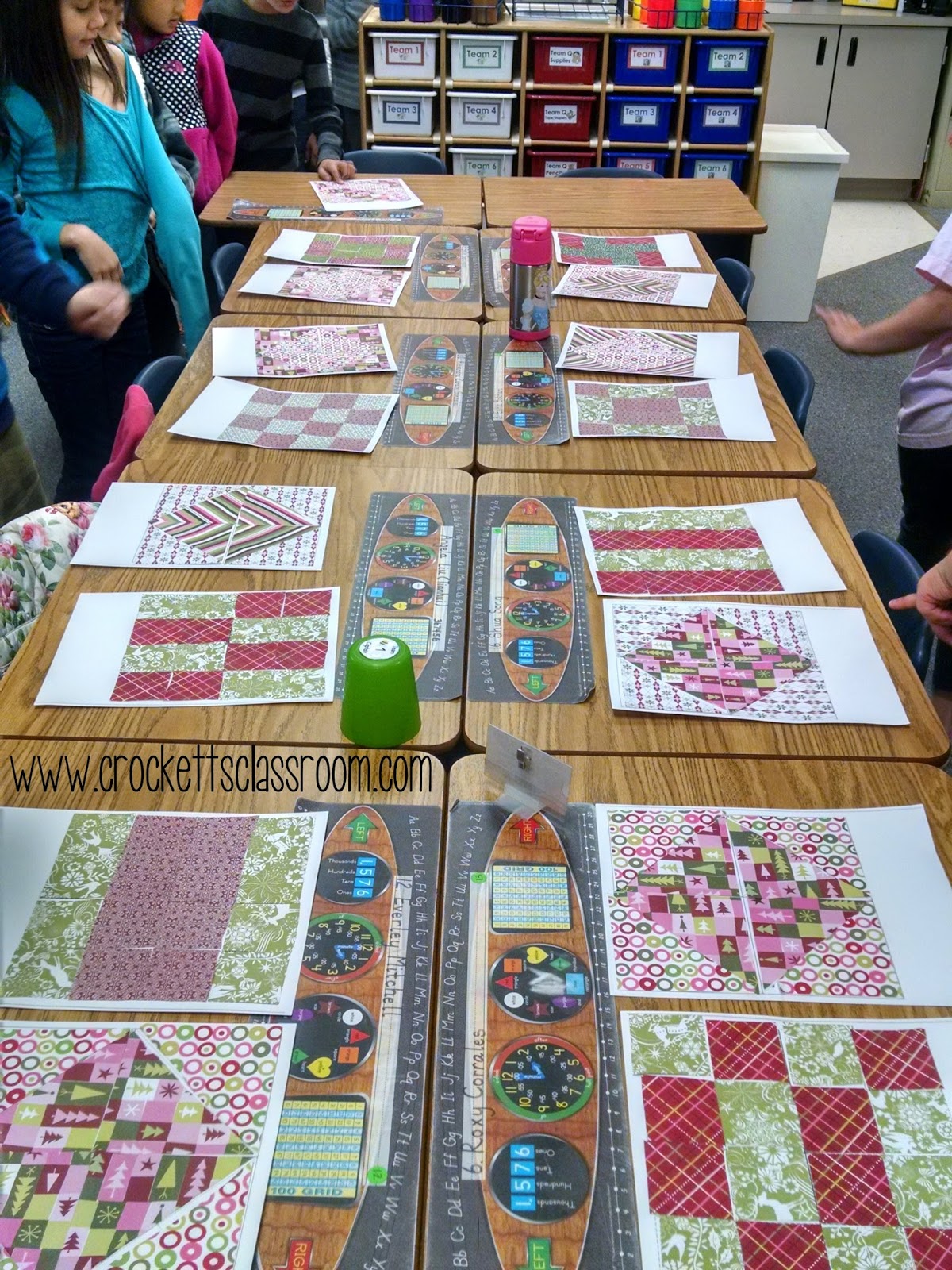 Cozy Geometry Quilts Crockett's Classroom Forever in Third Grade