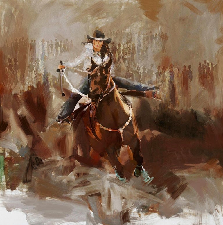 cuadros-con-mujeres-vaqueras mujeres-montando-caballos