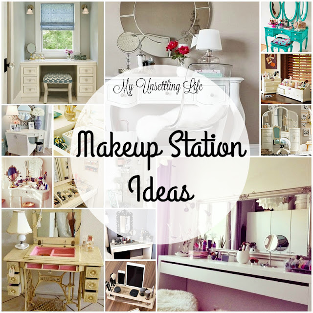 My Unsettling Life Makeup station ideas