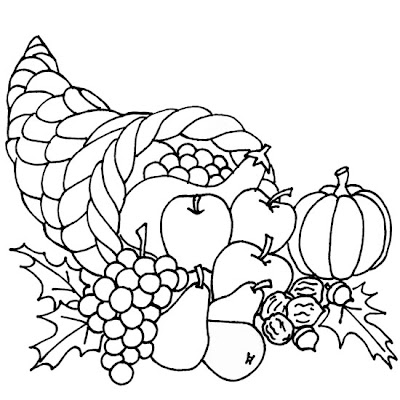 Thanksgiving Feast Coloring Pages