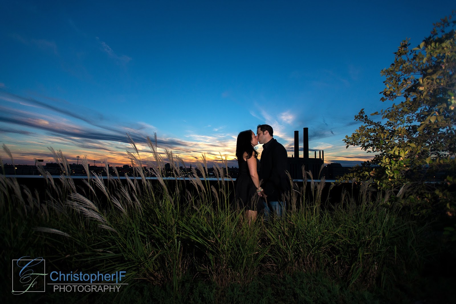 Chicago Sunset Engagement Photo