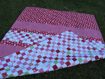 Postage Stamp Quilt ~ Finished!