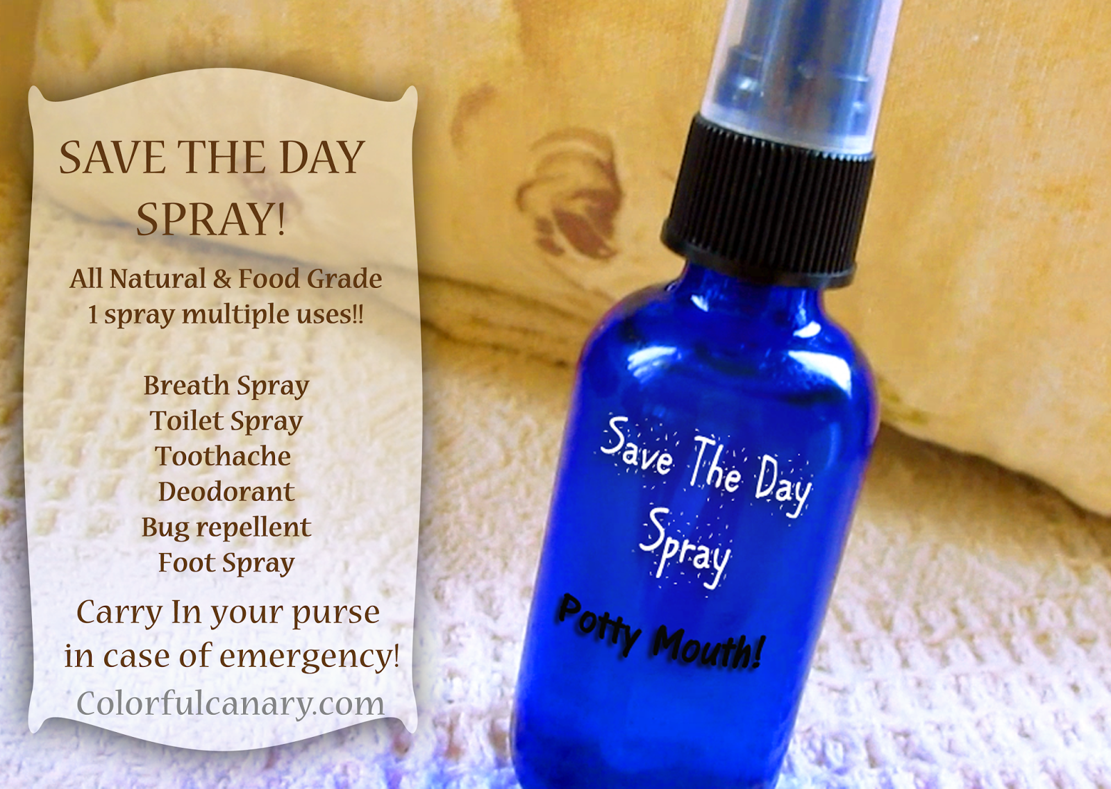 DIY Organic MultiPurpose Deodorizing Spray