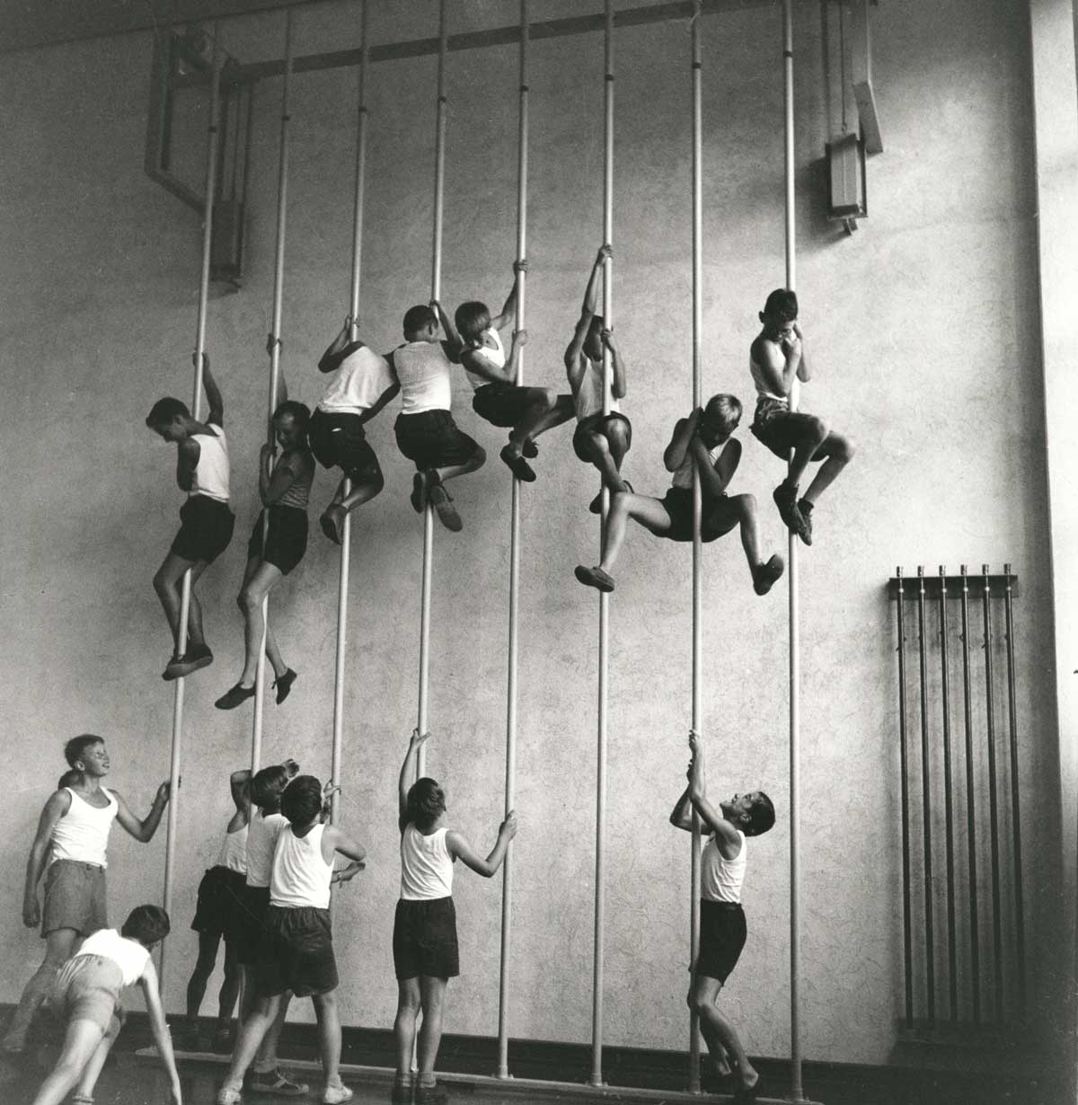 Gym class, 1940 vintage everyday