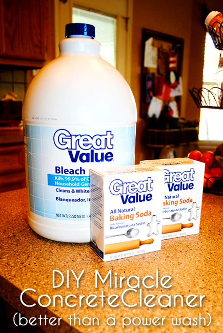 I Should Be Mopping The Floor: DIY Miracle Concrete Patio Cleaner DIY Miracle Concrete Patio Cleaner | Make your patio look like fresh poured concrete with this - I Should Be Mopping The Floor: DIY Miracle Concrete Patio Cleaner