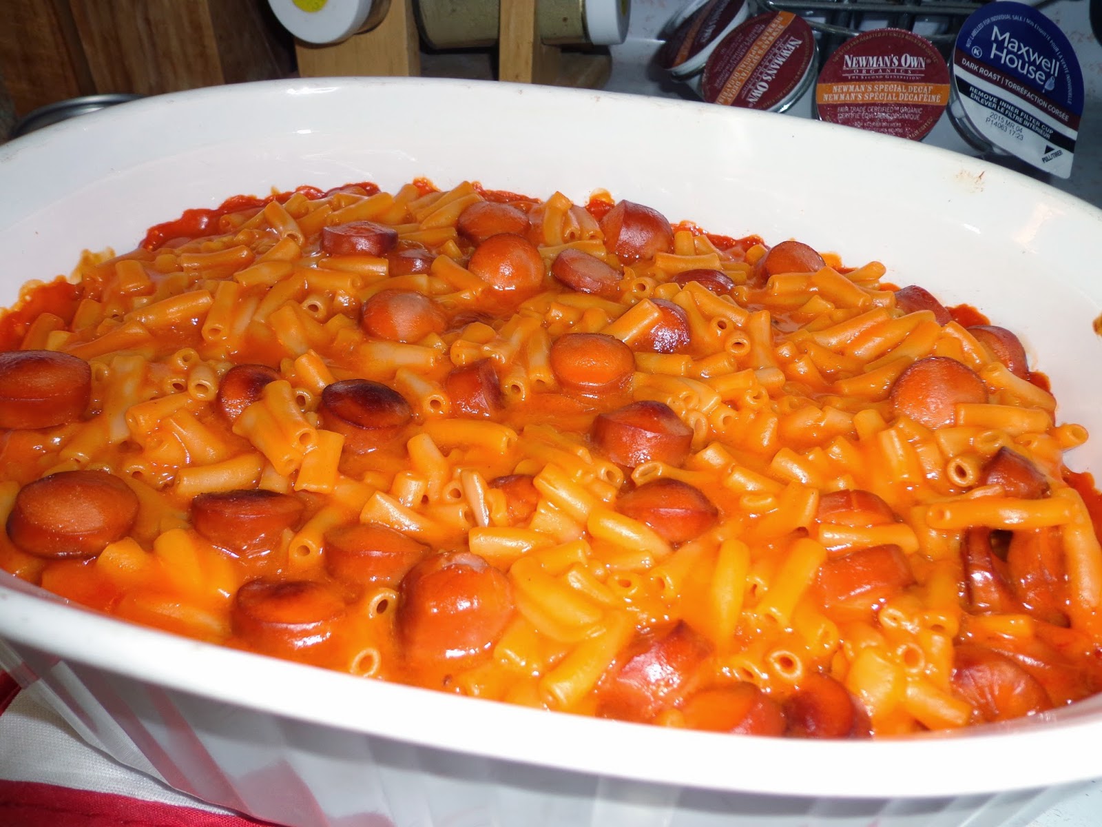 A Corner To Call My Own Macaroni & Cheese Hot Dog Casserole