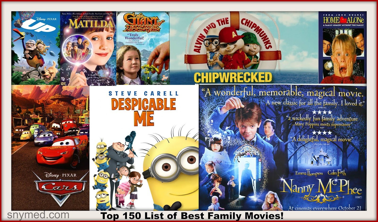 Top 150 List of Best Family Movies to Watch With the Kids Tonight! snymed