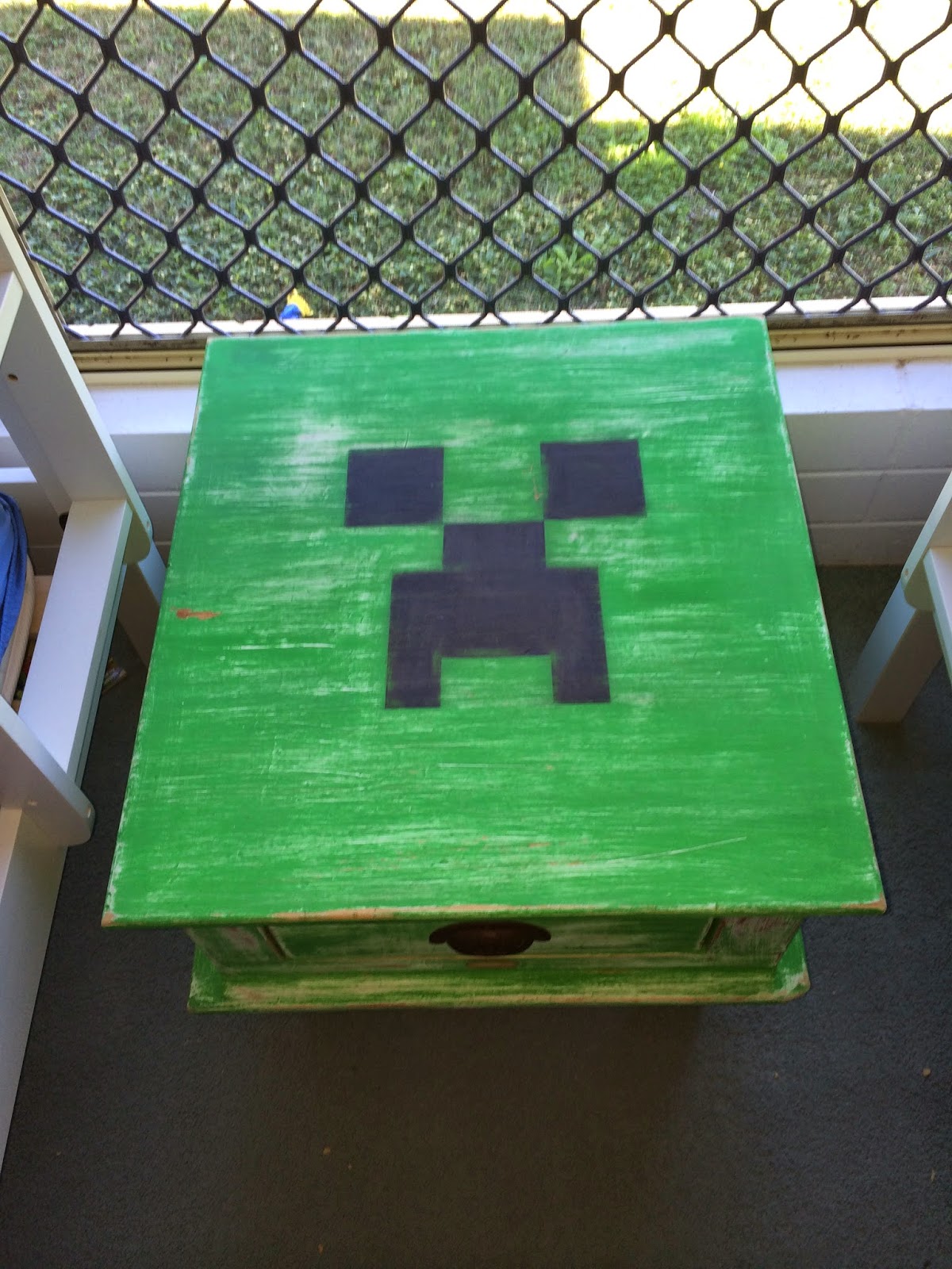 Find Me Out By The Shed Minecraft coffee table