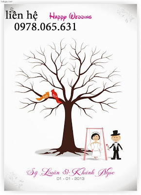 vẽ tranh in dấu vân tay vẽ tranh vân tay,tranh vân tay đám cưới