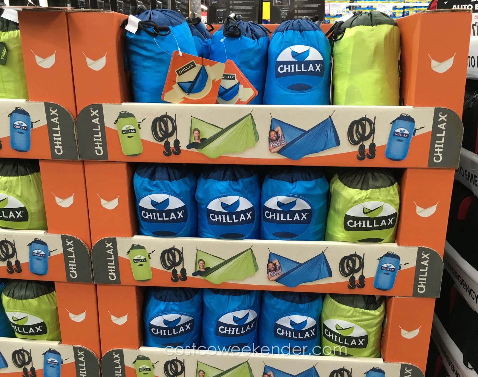 Chillax Parachute Silk Double Travel Hammock CCLH2033 Costco Weekender