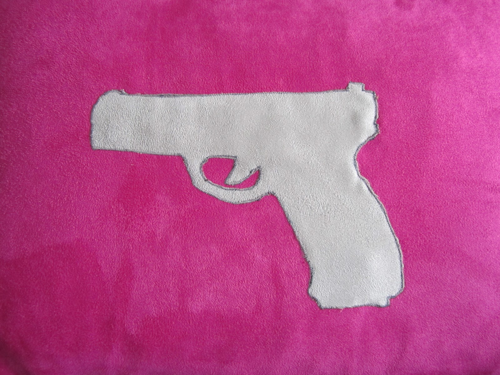 A Few Threads Loose Fluffy pillows and sexy guns.